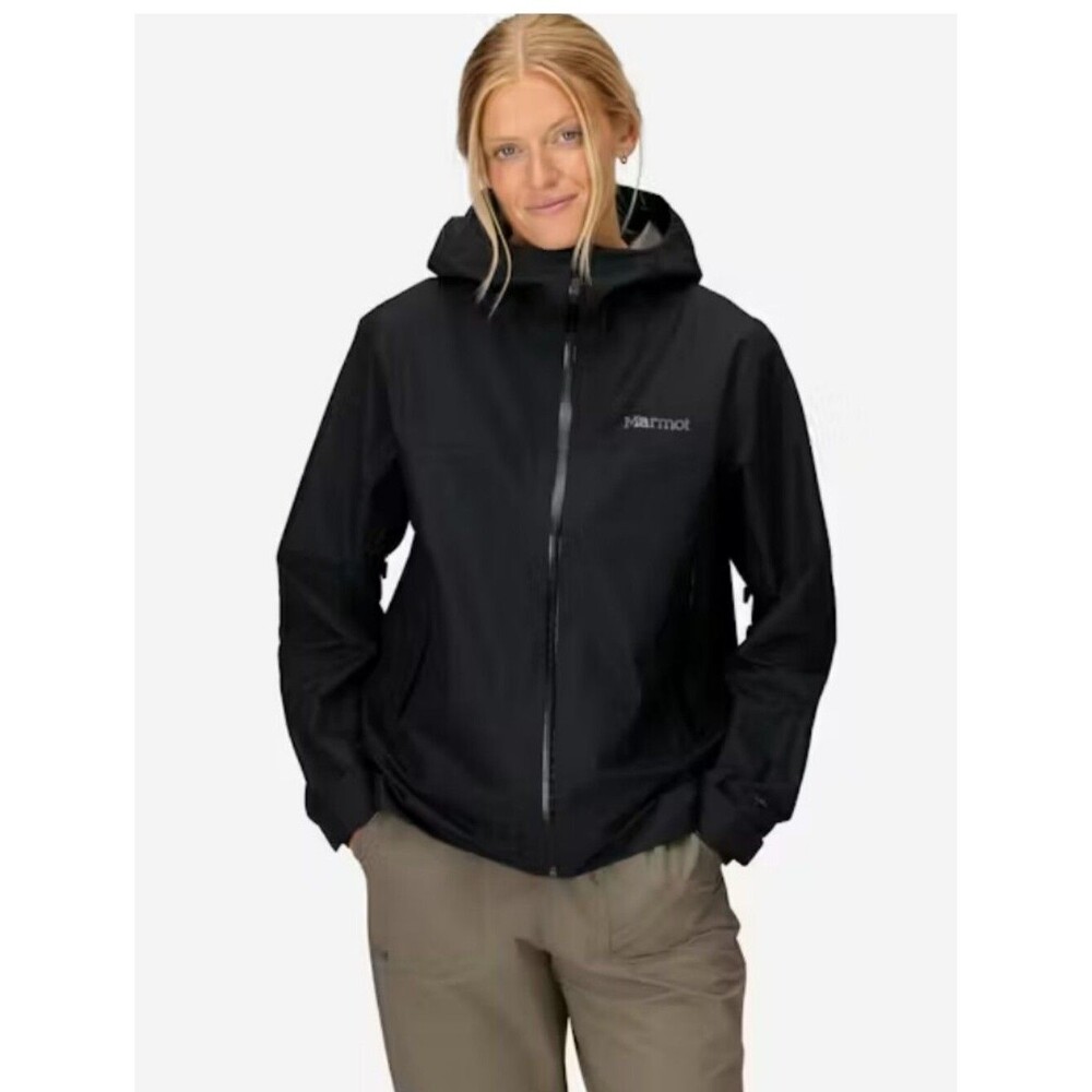 New MARMOT Minimalist Pertex Rain Snow Jacket Black Size Small NWT